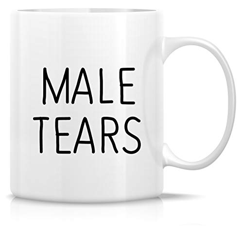 Mug humoristique – Male Tears Meme – Tasse à café en céramique – Drôle, sarcasme, sarcastique, motivant, cadeau d'anniversaire inspirant pour lui, mari, petit ami, ami, frère, collègues, papa, 325 ml