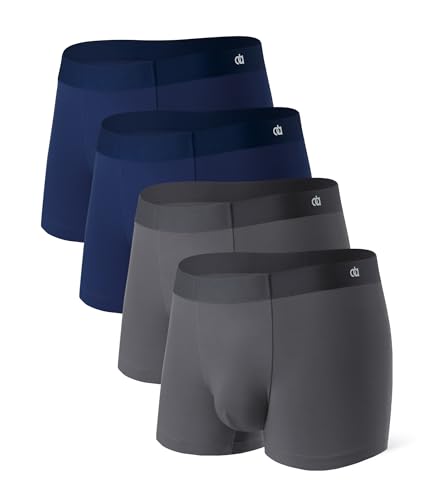Image of DAVID ARCHY Men's Ultra Soft Underwear Modal Trunks Slim Fit No Fly 4 Pack