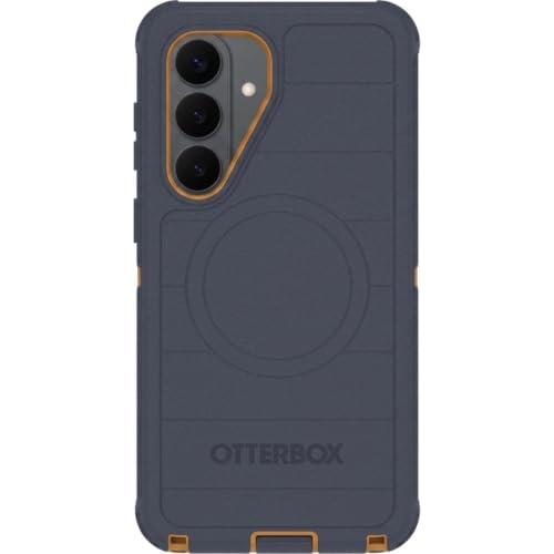 Image of OtterBox Samsung Galaxy S26+ (Only) - Defender Series Case - Navy Canyon (Blue & Orange) - Tough - Rugged & Durable - Samsung Galaxy Phone Case with Magnets