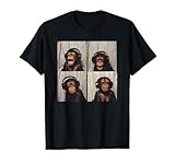 Monkey Wearing Headphones Art Chimp Animal Photobooth T-Shirt