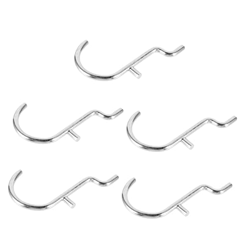DOITOOL 5pcs u Shape Peg Hook Pegboard Hooks for Display Rack for Hanging and Shelf Organization
