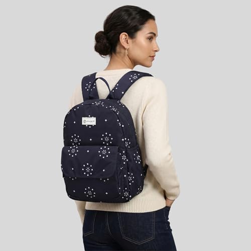 Image of HYDER Bloom 15L Cute & Stylish College Bag for Girls | Padded Laptop Compartment | School, College, Office, Travel & Tuition Bag for Women | Durable Backpack