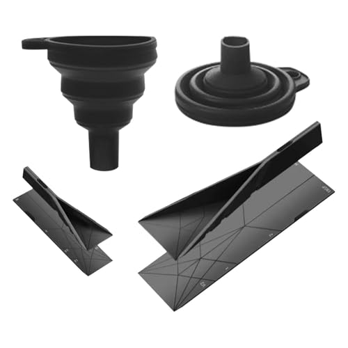 Pezzi Di Cucchiai Di Misurazione Pieghevole, 1 Pezzo Di Imbuto Pieghevole, Strumento Cucchiaio A Tre In Uno, Cucchiaio Di Misurazione Creativo E Nuovo, Utensili Da Cucina