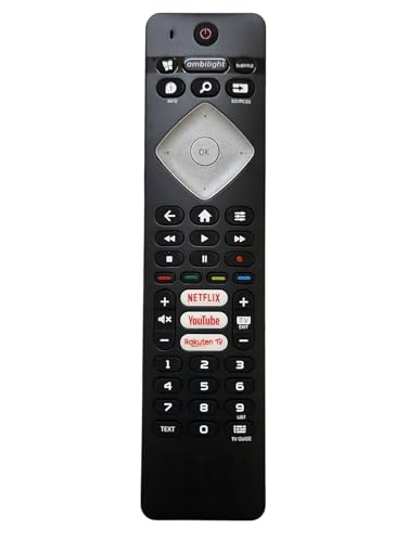 Image of BLACKSHEEP Compatible with Philips Tv Remote Control Original Model RM-L1660 Suitable for 4K LCD LED Smart Android Television Without Voice Command and Google Assistant with Streaming Apps