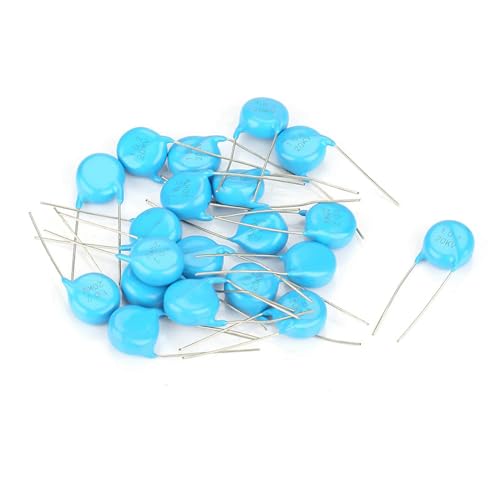 Chazcool 20pcs Ceramic Capacitor Kit, 20KV 1nF 0.001uF 1000pF 102 High Voltage Ceramic Capacitor Kit for Electronic Accurate Instruments