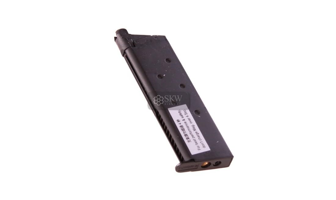 Genérico Cargador de Pistola de Airsoft de Gas blowback Modelo 1911 de la Marca KJ Works. Referencia: KJC007. Compatible con We, Marui y Rossi