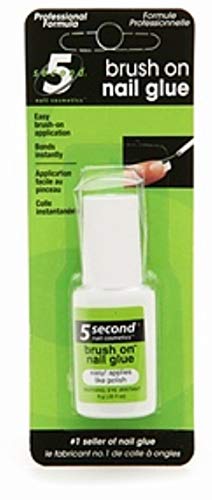 5 Second Brush On Nail Glue 0.2 oz (Pack of 6)