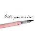 Kuretake ZIG Letter pen COCOIRO (Strawberry) with Hard Brush tip, Black ink, Refillable
