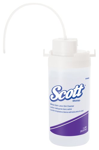 Kimberly-Clark Scott 91441 Herbal Peach Fragrance Satin Lotion Skin Cleanser, 1000mL, White (Case of 3)