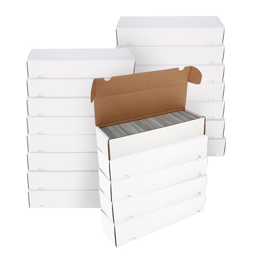 BCW Lot de 20 boîtes de rangement pour cartes de sport, MTG, Pokémon et jeux de cartes à collectionner 800 ct | Assemblage requis