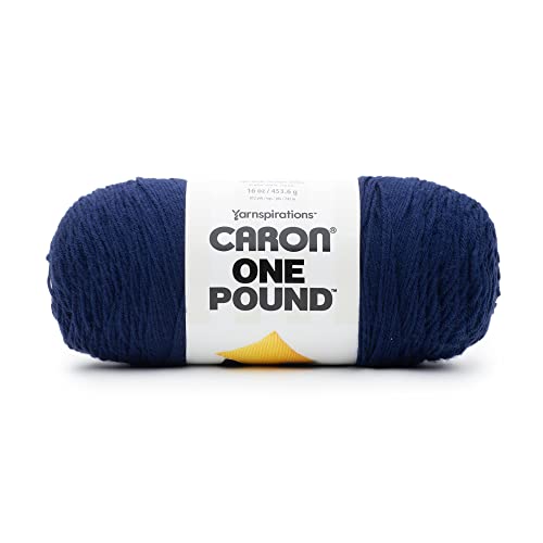 Image of Caron One Pound Midnight Blue Yarn of 454g /16oz - Acrylic - 4 Medium (Worsted) - 812 Yards - Knitting /Crochet (Pack of 24)