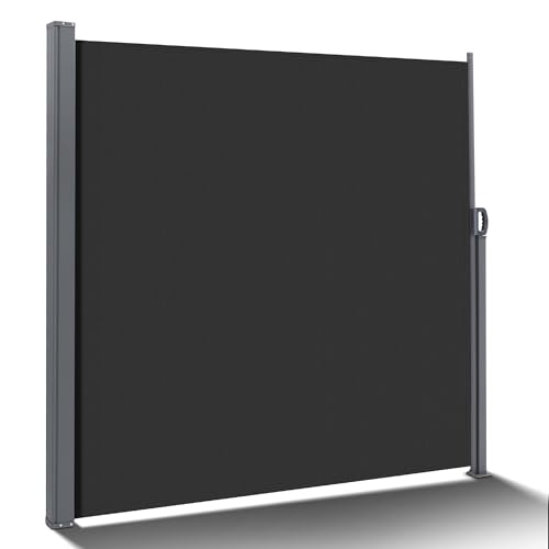 【Impermeabile, antivento】 Questa tenda da sole ha un rivestimento PU impermeabile che resiste al vento e alla pioggia, in modo da poterla usare in modo sicuro in diverse condizioni atmosferiche. Grazie alla sua versatilità, non è adatto solo per i cortili, ma può anche essere utilizzato come parete divisoria per uso interno o esterno.