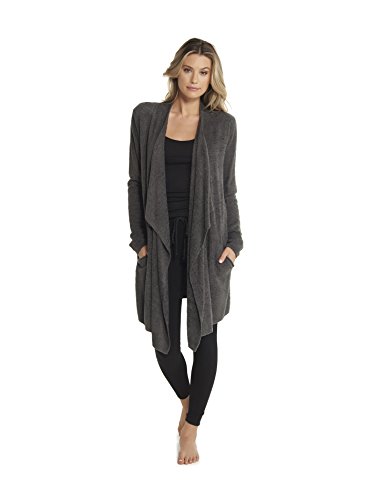 Barefoot Dreams CozyChic Lite Island Wrap, Carbon, Small/Medium