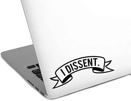 Lawyer Law Student Car Decal, I Dissent. Ruth Bader Ginsburg, Law, Legal, RBG Sticker Decal for Laptop, Car, or Wall