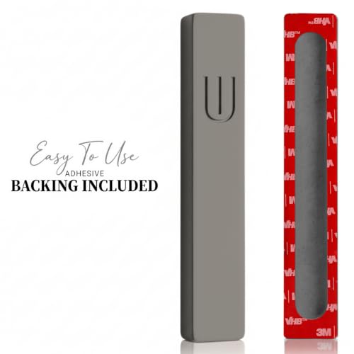 Image of SURI Mezuzah for Door with Scroll - 6 Inch Modern Mezuzah Case with Non Kosher Scroll Included, Fits up to 5 inch Scroll, Easy Adhesive Installation, Gift Box Included