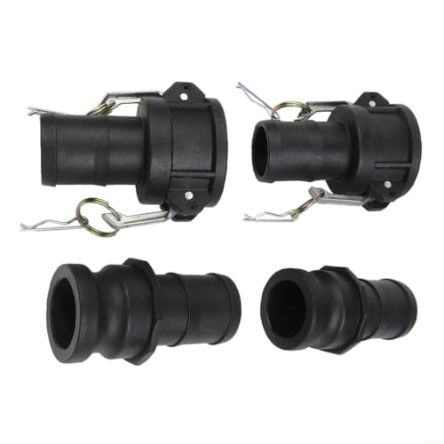 Acoplador Camlock tipo C y E de polipropileno 1 a 2 pulgadas para mangueras 150 PSI 8