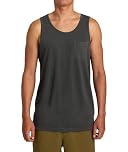 RVCA Mens PTC Pigment Tank Top, Pirate Black 1, XXL