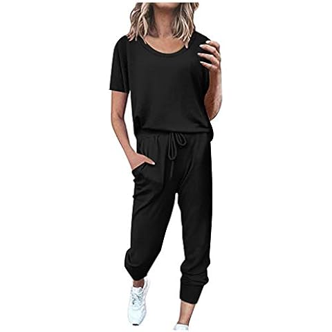 QWENTMTNTY Womens Loungewear Set Casual Loose Comfy Two Piece Lounge Sets Crewneck Tops Jogger Sweatpants 2 Piece Outfits Cover