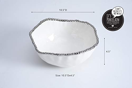 Tazón grande para ensalada en porcelana Pampa Bay miniatura 3