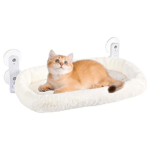 Cat Resting Easy to Install Cat Perch | Cat Hammock for Wall,Wall-Mounted Cat Bed for Kittebs,Space-Saving Cat Window Perch with Strong Suction Cups