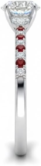 Choose Your Gemstone Pear 3 Stone Cathedral Diamond CZ Ring Sterling Silver Round Shape Petite Engagement Rings Matching Jewelry Wedding Jewelry Easy to Wear Gifts US Size 4 to 12