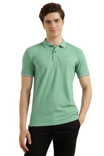 Allen Solly Men’s Solid Polo T‑Shirt | Regular Fit | Premium Cott...