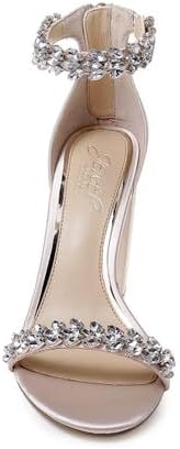 Jewel Badgley Mischka Mayra Ankle Strap Evening Shoe - Image 9