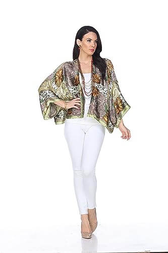 Aris A 100% Silk Bolero and Ruana with Rich Colors (Ruana)2