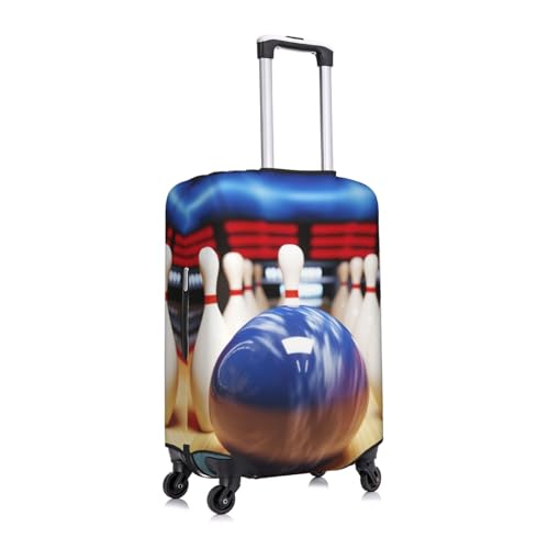 bowling Luggage Cover for Suitcase Tsa Approved, Washable Suitcase Protector Fits 18-32 Inch Anti-scratch Suitcase Cover Carry on Luggage Sleeve Travel Baggage Cover3