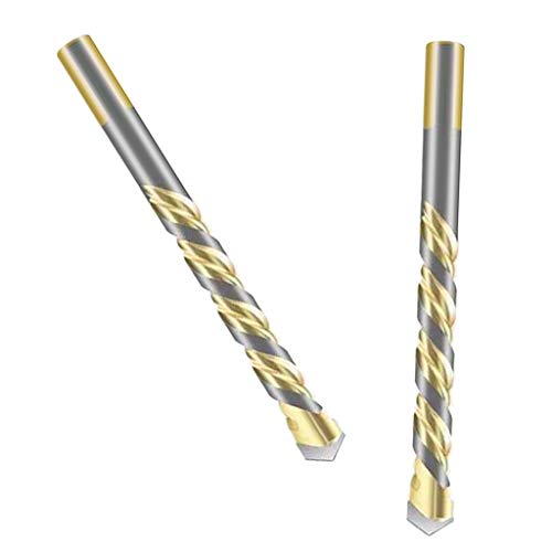 Flameer 2 peças/conjunto de brocas de vidro triangular, ferramenta de broca de cerâmica de 6 mm, b78