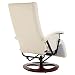 vidaXL Sillón Giratorio para TV con Reposapiés Cuero Artificial Sofás Sala de...