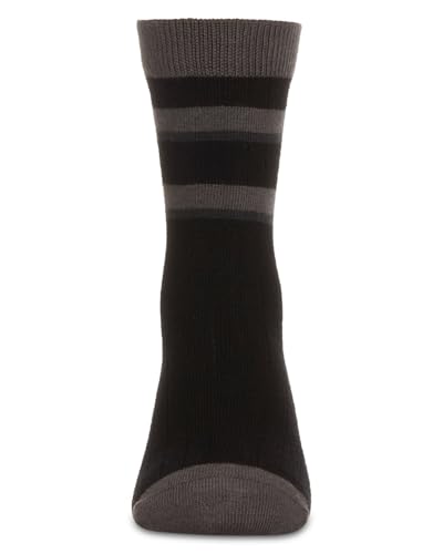 MeMoi Boys Tonal Stripe Cotton Rich Crew Sock3