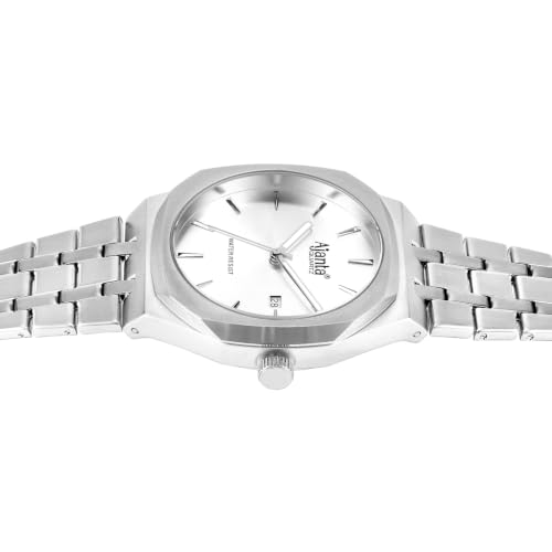 Image of Ajanta Quartz Vertex Dial Stainless Steel Date Display Watch for Men