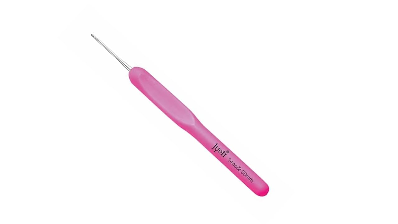 Aarnav Girls 2Mm Crochet Hooks Crochet Knitting, Ergonomic Soft Handles Crochet Hooks For Arthritic Hands, Light Comfortable Crochet Tool,Crochet Tool For Knitting Suitable For Beginners (1 X )