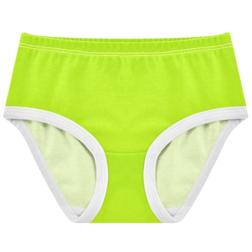Joisal Lemon Green Light Lime Gradient Panties Little Girl Girls Underwear Toddler Cotton Stylish Briefs Undies Kids 2t