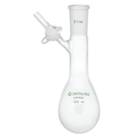 Flask, Reaction, 100mL; Flask, Reaction, 100mL, AirfreeÂ, 14/20 Joint, PTFE AirfreeÂ Valve