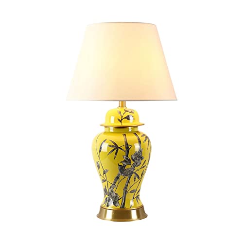 Lampe de chevet de chambre en céramique pour éliminer la fatigue oculaire nocturne