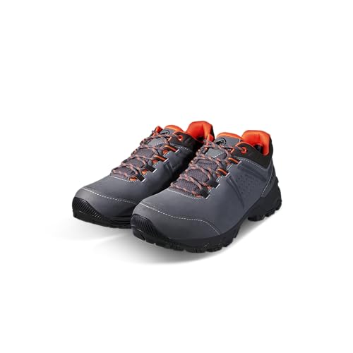 Image of Mammut Men's Mercury IV Low GTX Hiking Shoes, Titanium-Hot Red, Vibram Sole, 3D Memo Foam, Day Hike Comfort