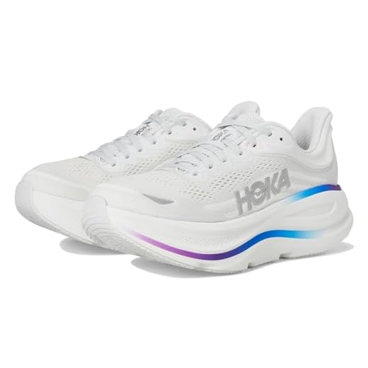 HOKA Bondi 9 Wide Femme blanc HOKA One One 1162014-CYWH Bondi 9 Wide Femme Cosmic Grey/White EU 37 1/3