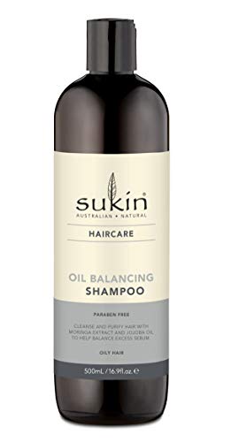 Sukin Oil Balancing Shampoo for Oily Hair, Citrus & Spearmint, 16.9 Fl. Oz.