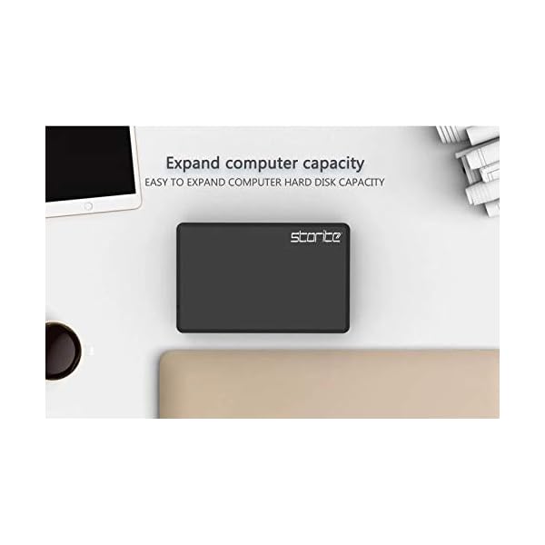Storite Externe Festplatte 100 GB HDD USB 3.0 Ultraschnelle schlanke Datensicherungs-Speichererweiterung – tragbare Festplatte kompatibel für Mac, Laptop, PC, Xbox, Xbox One, PS4 (schwarz) – Bild 6