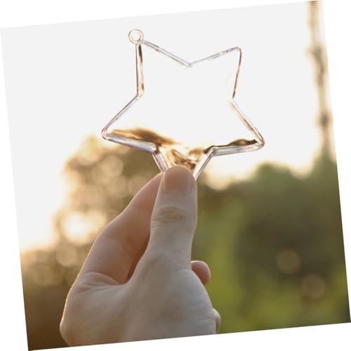 Bolas transparentes rellenables para personalizar tu árbol de Navidad con estrellas 6