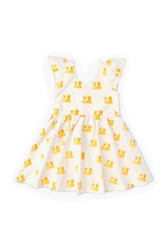 Image of monica + andy Short Sleeve Let's Dance Dress, Organic Cotton Playwear Clothes for Girls, Kids, Toddler & Infant Sizes