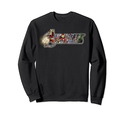 Sweat Avengers Marvel à logo rempli en coton doux pour homme et femme