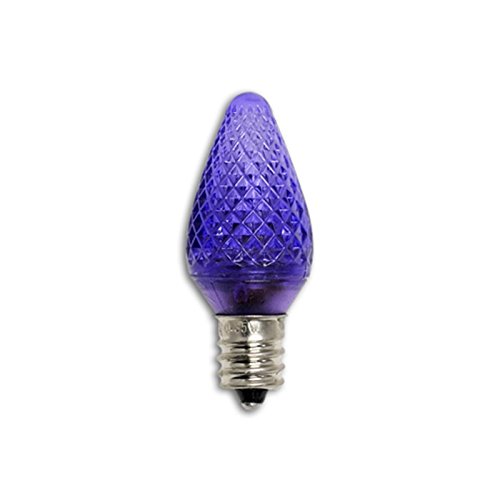 Bulbrite LED Colors C7 Non-Dimmable Candelabra Screw Base (E12) Light Bulb, 5 Watt Equivalent, Purple