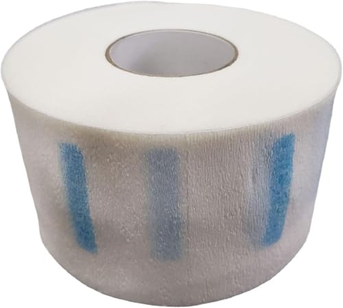 1 Rolle weiße Haarschneidestreifen, dehnbares Nackenband, Nackenband, Papiertücher, Haarentfernung, Wachsstreifen für Friseurladen, Haarschneiden, Styling-Salon-Zubehör