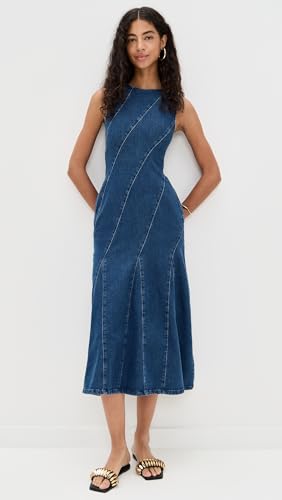 Women's Raven Denim Midi Dress2
