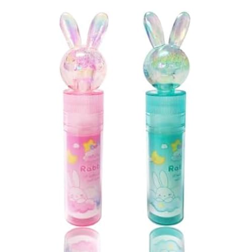 URCELYT ウサギの消しゴム、かわいい消しゴム、子供用消しゴム、ピンクの消しゴム、かわいい消しゴム、口紅消しゴム、伸縮式消しゴム