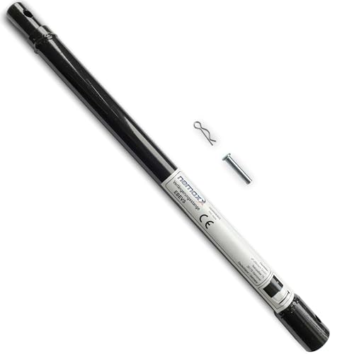 NEMAXX® Rallonge pour Tarière 1000 mm Universelle – Tube Intérieur Ø20 mm pour Tarières Thermiques – Acier – Boulon Transversal & Goupille – EB52 – Noir