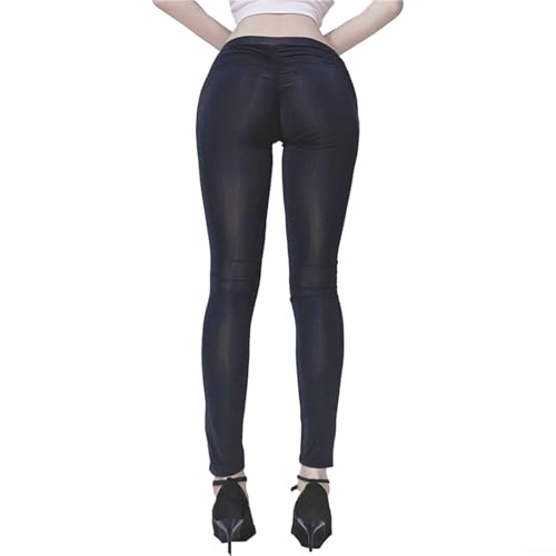 UTTASU Durchsichtige Damen-Leggings, hochelastisch, durchsichtig, ultradünn, Skinny-Hose, für alle Jahreszeiten, Alltag, Schwarz / Weiß, Einheitsgröße (schwarz) UTTASU Durchsichtige Damen-Leggings, hochelastisch, durchsichtig, ultradünn, Skinny-Hose, für alle Jahreszeiten, Alltag, Schwarz / Weiß, Einheitsgröße (schwarz)